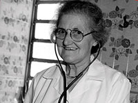Irmã Alice Pederiva, que se dedicou integralmente por muitas décadas no Ambulatório do Círculo